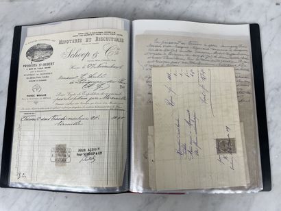 Porte-vues de documents manuscrits et album...