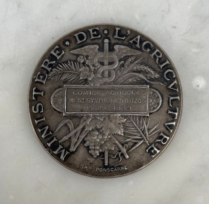 Médaille en argent Troisième République Médaille...