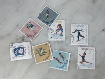 Lot de timbres-poste Thème Jeux Olympiques...
