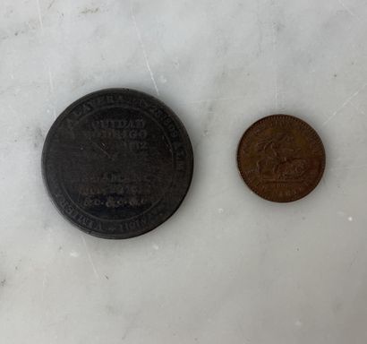 Set of 2 British Tokens and Money Trials...