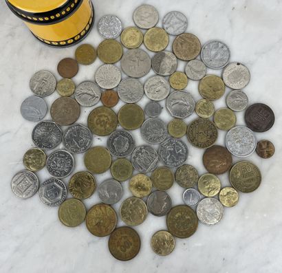 Lot of various French and foreign coins.
Set...