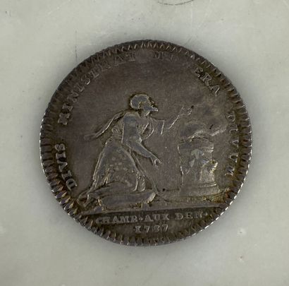 Silver Token Chambre aux deniers Bust of...