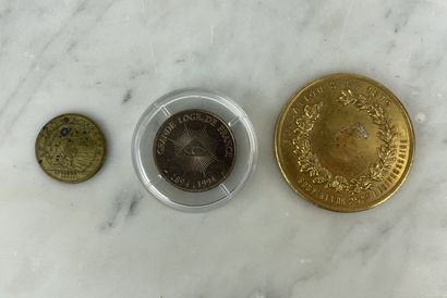 Lot de 3 jetons / Médailles numismatiques...