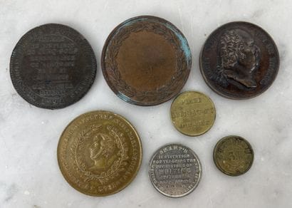 Lot de 7 médailles numismatiques France et...