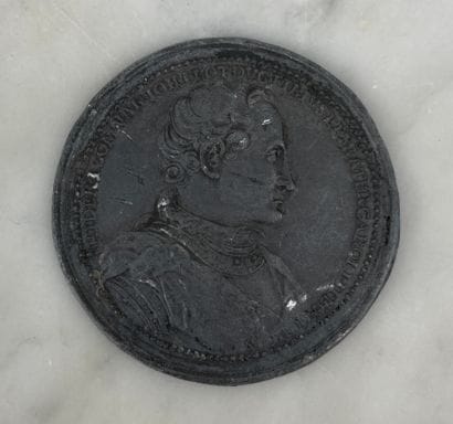 Uniface medal in Lorraine pewter Ferri I,...