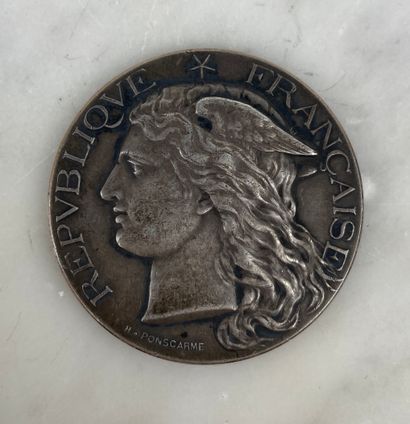 Médaille en argent Troisième République Médaille...