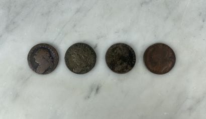 Louis XVI 1791/1793 - lot de 4 pièces 12...