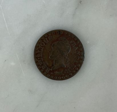 France Un centime Dupré An 6 (1797) Atelier...