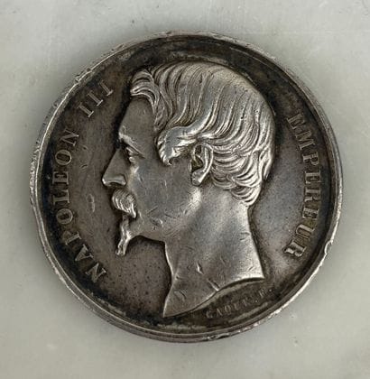 Second Empire silver medal Concours d'animaux...