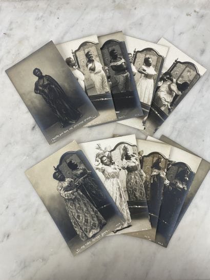 Rare série complète de 10 cartes postales...