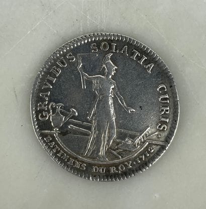 Bâtiments du Roi 1712 silver token
Bâtiments...
