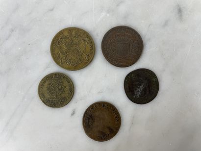 Set of 5 tokens XVII XVIII century
Set of...
