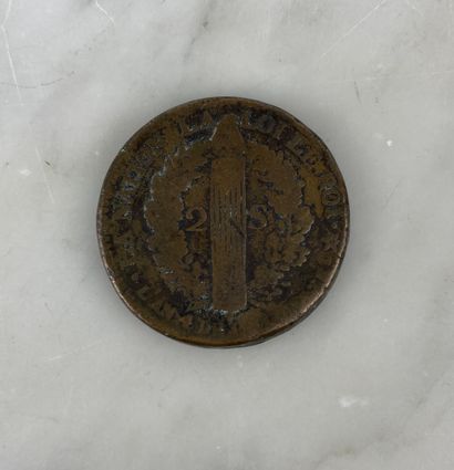 Louis XVI 2 sols dit « au faisceau » BB
Monnaie...