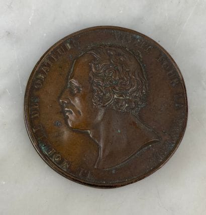 Charles X copper medal-box 