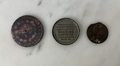 Lot of 3 coins and tokens XVI XVIII century
Set...