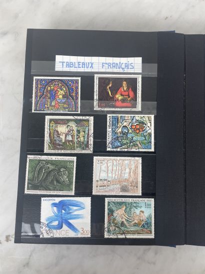 Lot d’albums de timbres-poste Collection...