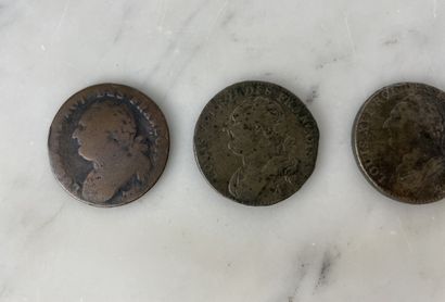 Louis XVI 1791/1793 - lot de 4 pièces 12...