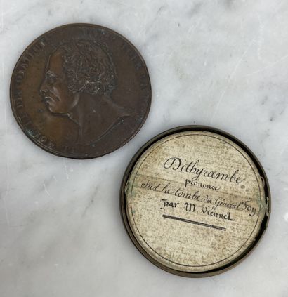 Charles X copper medal-box 
