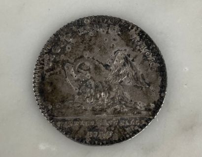 Parties et revenus casuels silver token Bust...