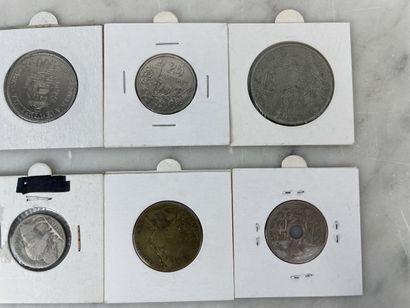 Set of 10 coins France and world XVIII to...