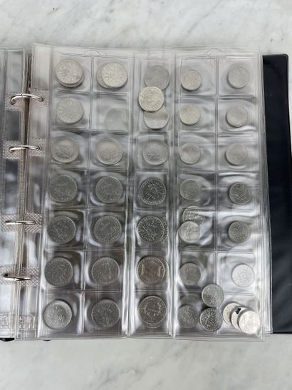 Classeurs numismatiques French coins in francs...