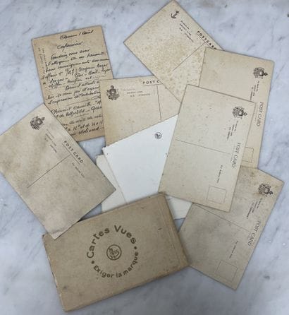 Carnet de cartes vues et cartes postales...