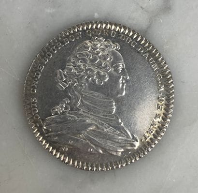 Silver Token Artillery Louis Charles de Bourbon...