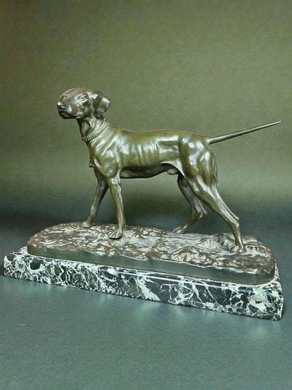 Pierre-Jules Mêne (XIX) Chien de chasse
Sculpture...