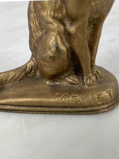 Emmanuel Frémiet (1824-1910), Chat tête tournée....