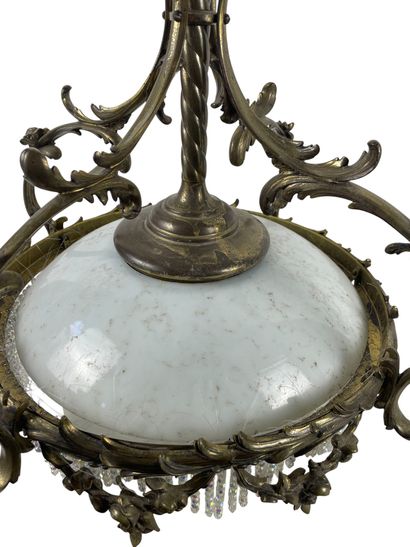 Plafonnier de style Louis XV/Rocaille, monture...