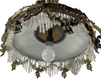 Plafonnier de style Louis XV/Rocaille, monture...