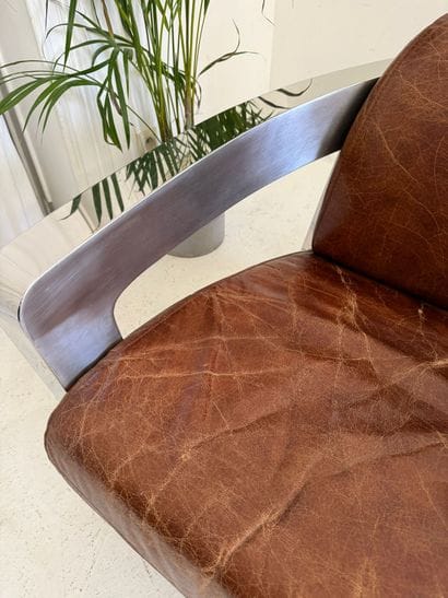 Timothy Oulton Paire de fauteuils « Mars...