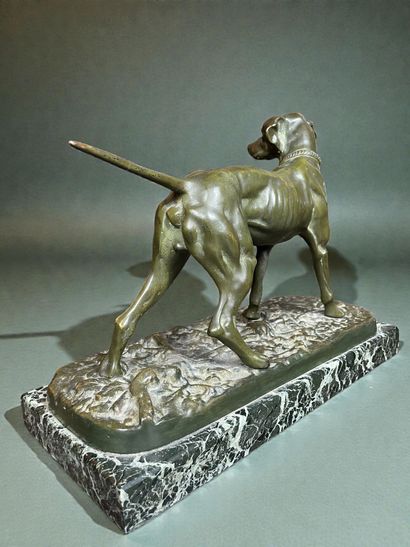 Pierre-Jules Mêne (XIX) Chien de chasse
Sculpture...