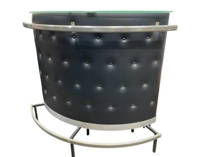 Bar Style vintage, simili cuir et verre
Comptoir...