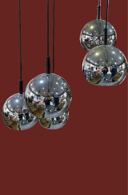 Suspension design Chrome, cinq boules
Suspension...