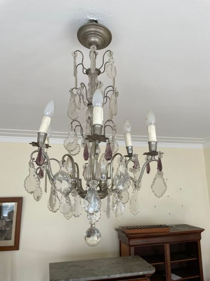 Lustre de style Louis XV, milieu du XX siècle...