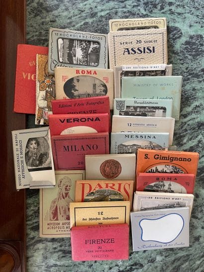 Lot de photographies et diapositives de voyage...