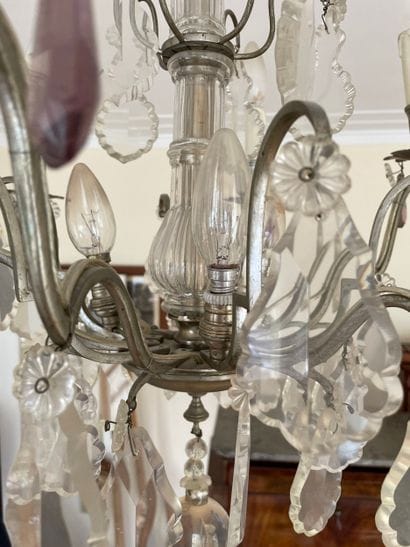Lustre de style Louis XV, milieu du XX siècle...