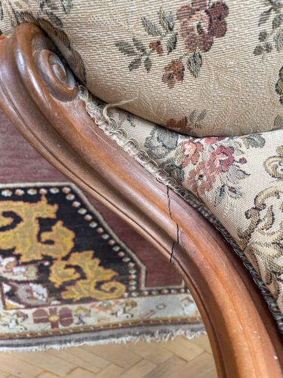 Chaise / fauteuil de style Louis-Philippe,...