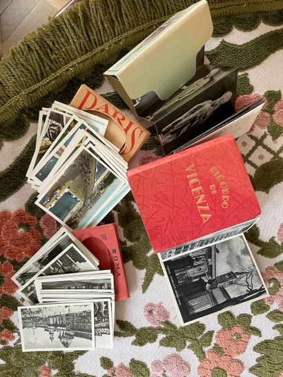 Lot de photographies et diapositives de voyage...