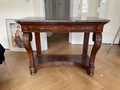 Console / table de milieu d’époque Restauration,...