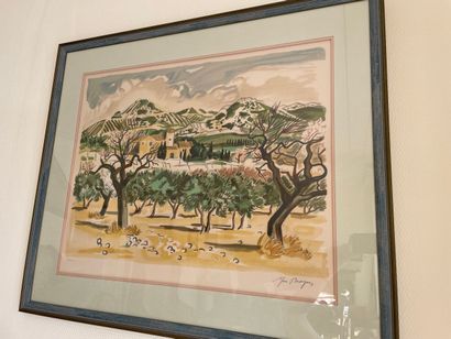 Yves Brayer (1907-1990) - Paysage provençal...