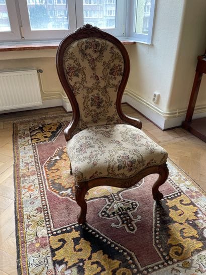 Chaise / fauteuil de style Louis-Philippe,...