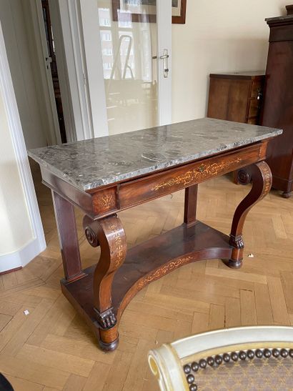 Console / table de milieu d’époque Restauration,...