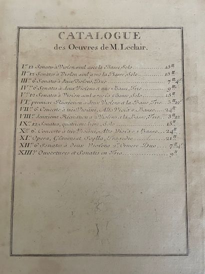 Jean-Marie Leclair (1697-1764) - Premier...