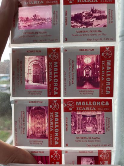 Lot de photographies et diapositives de voyage...