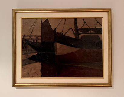 F. Gosselin (XX century) Harbour view

Oil...