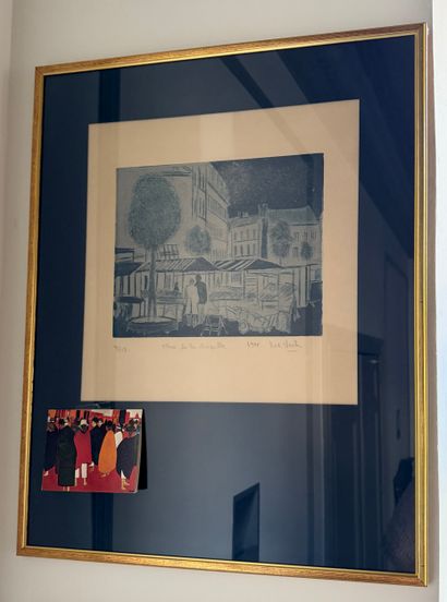 Marc Vosch (1947 1989) Place de la Chapelle

Lithograph...