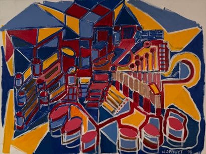 Walter Spruyt (1947) Cylindrical composition...