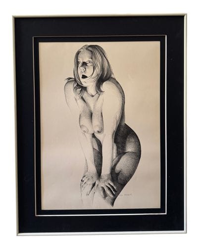 Roland Delcol (1942) - Nu féminin accroupi
Lithographie...